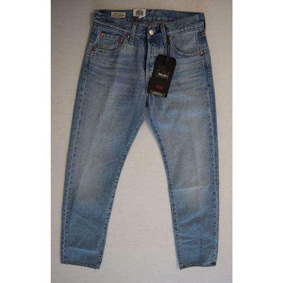 Levi's 501 Sz 26x30 Blue Canyon Kings Button Fly Straight Leg Denim Jeans $98 - Picture 1 of 9